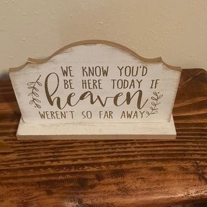 White and Gold sign for wedding